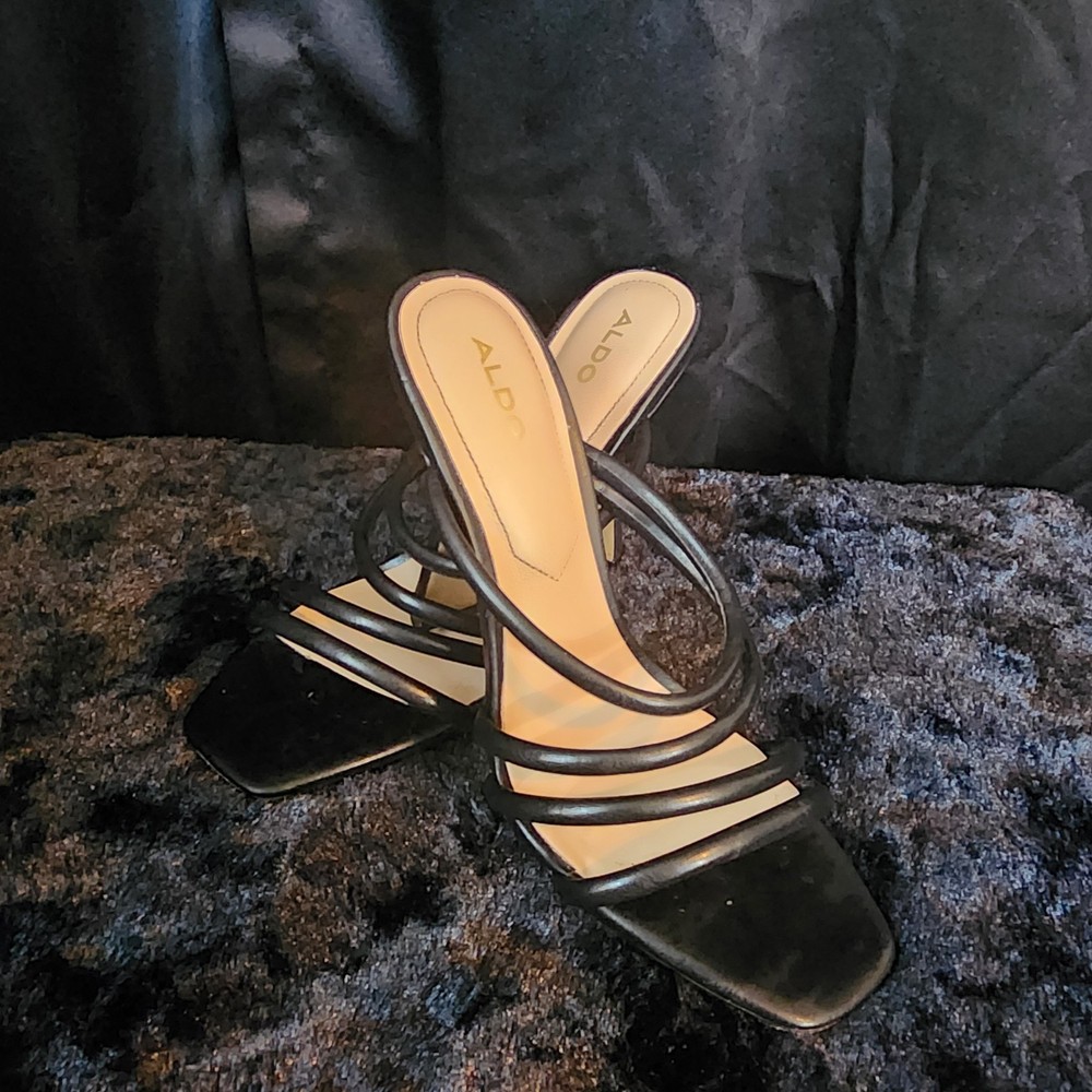 ALDO Leather Strappy Heel Size 6.5
