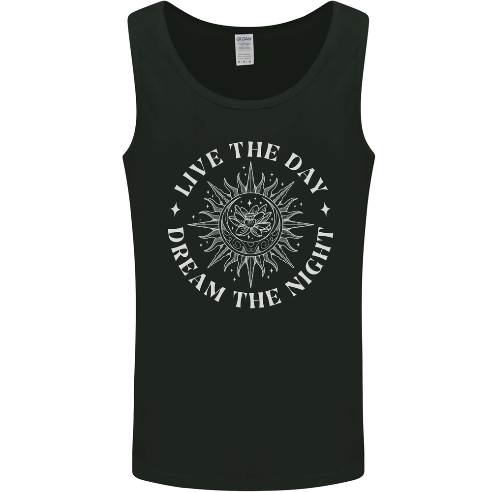 Dream the Night Moons Sleeping Mens Vest Tank Top