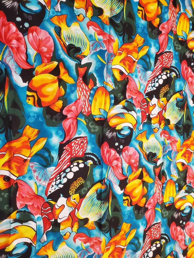 Alexander Henry Fabrics Collection 1993 Tropical Fish Colorful 44