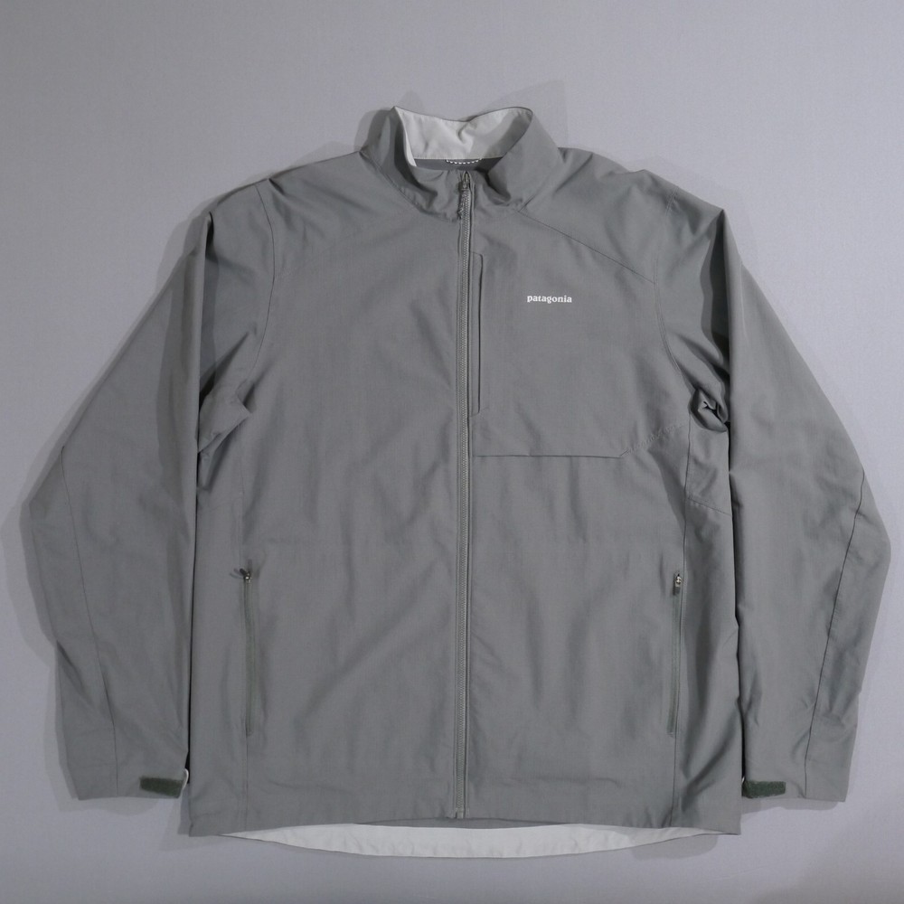 Patagonia Worn Wear Mens Dirt Craft Jacket XL Gray Nylon Ultra Light Golf 24020  