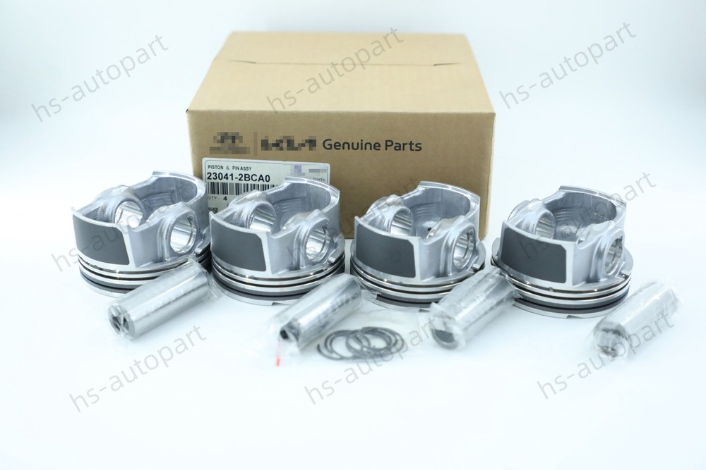 OEM 4x STD-AA Piston & Ring Kit for 2016-2021 Hyundai Kia 1.6L Turbo Engine 23041-2BCA0  