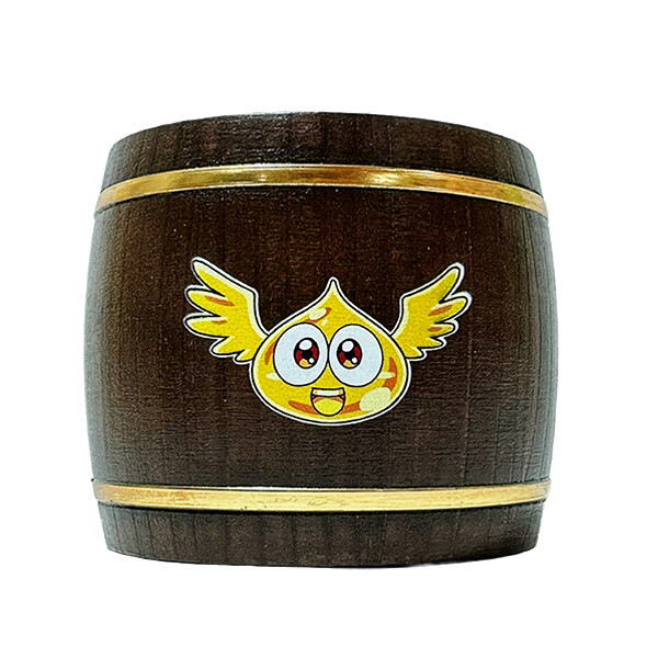 DRAGON QUEST The Adventure of Dai Gome-chan wooden barrel mug 200ml Japan