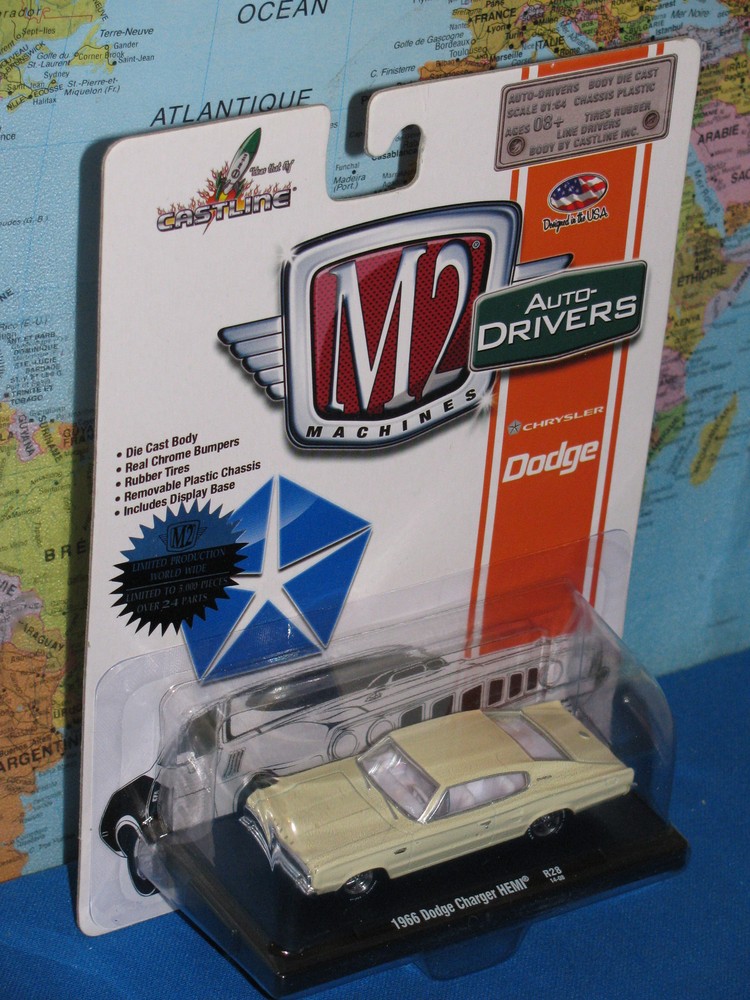 M2 MACHINES 1966 DODGE CHARGER HEMI BODY DIECAST AUTO-DRIVERS ***BRAND NEW***
