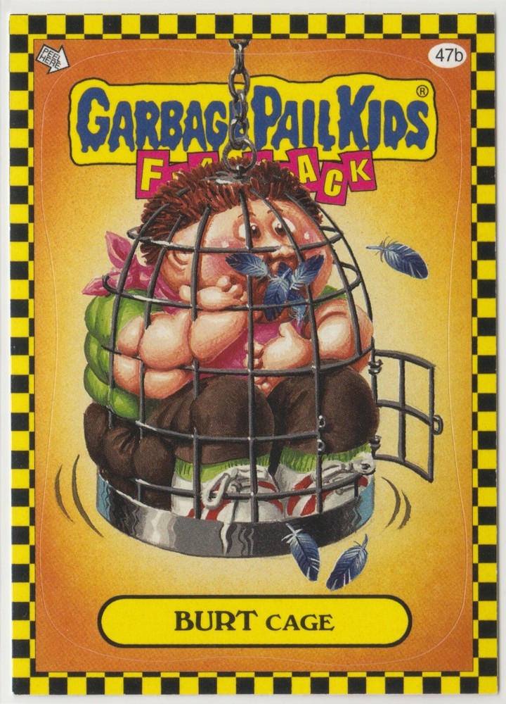 Burt Cage #47b Garbage Pail Kids GPK 2010 Flashback Series 1 FB1 Trading Card