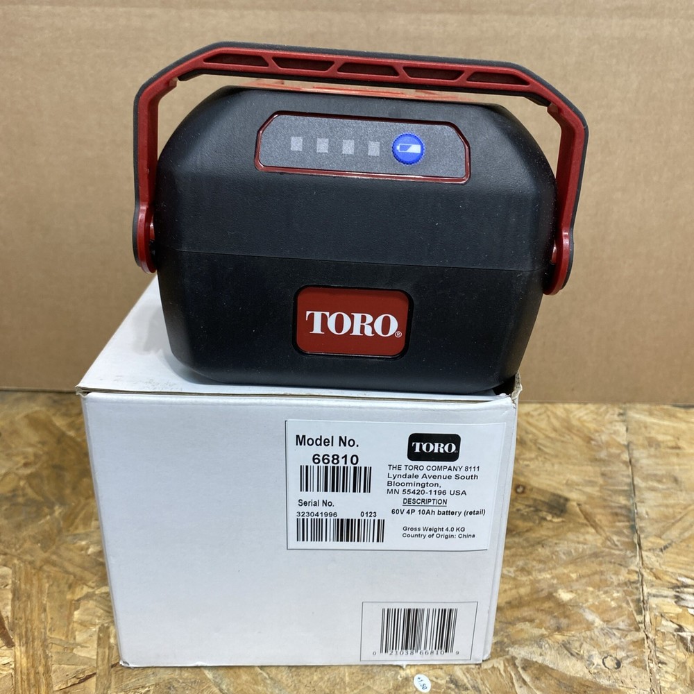 GENUINE OEM TORO PART #66810 60V FLEX-FORCE 10Ah LITHIUM-ION BATTERY