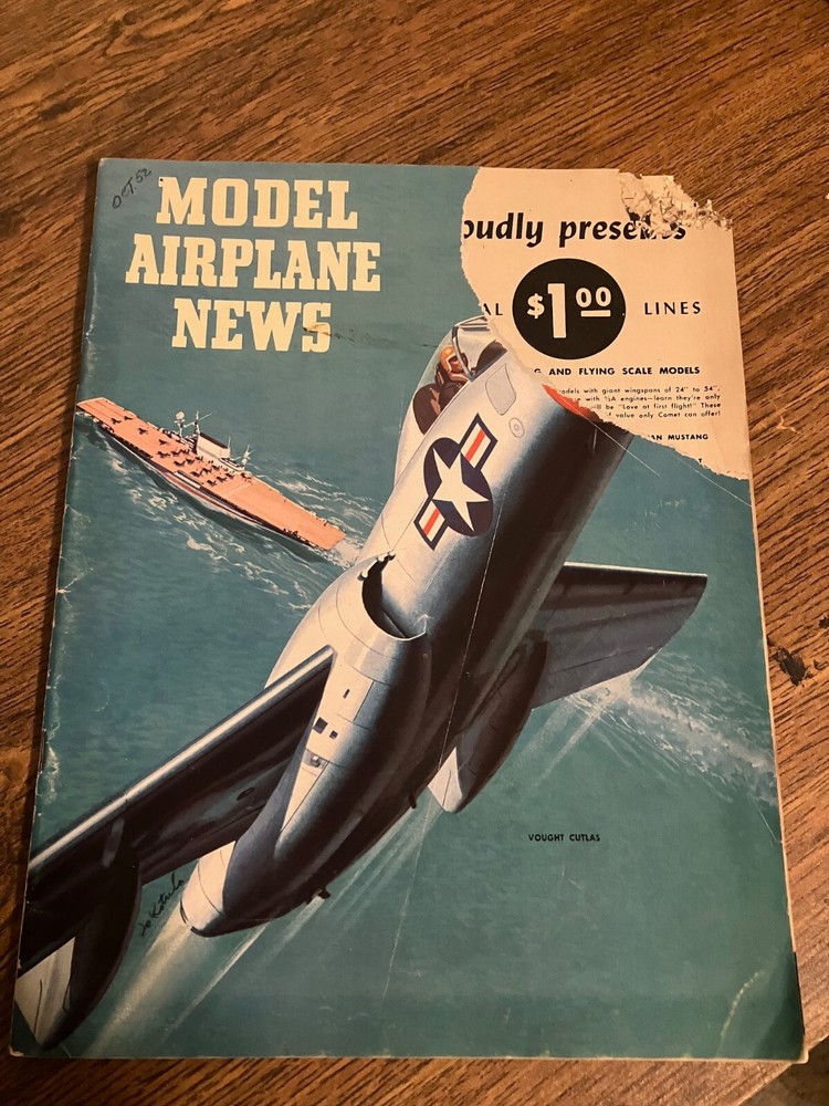 Vintage Back Issue of Model Airplane News Magazine - October 1952
