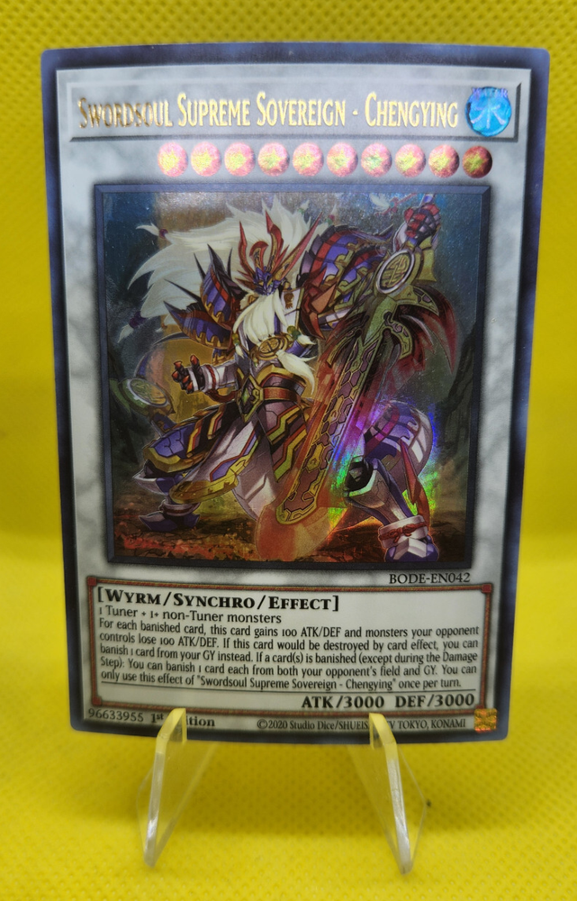 Swordsoul Supreme Sovereign Chengying BODE-EN042 Burst of Destiny 1st Edition Card