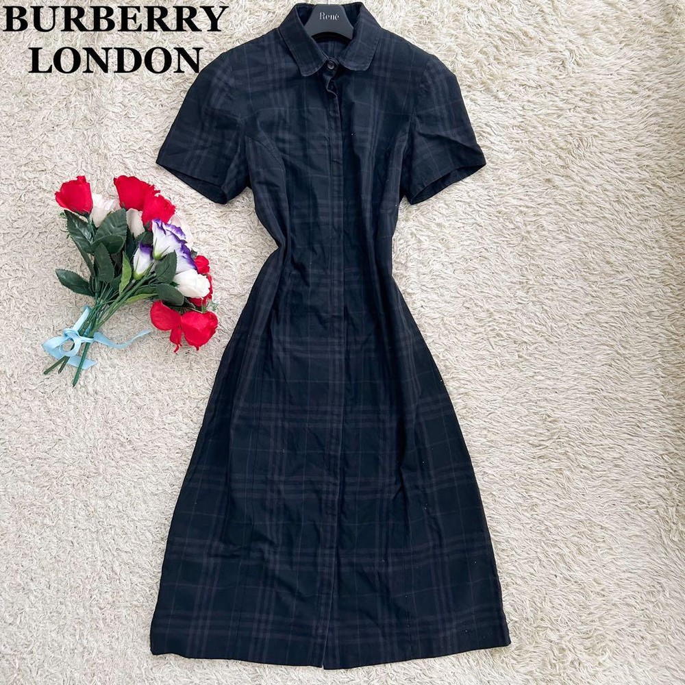 Burberry London Long Shirt Dress Woman Fashion from Japan