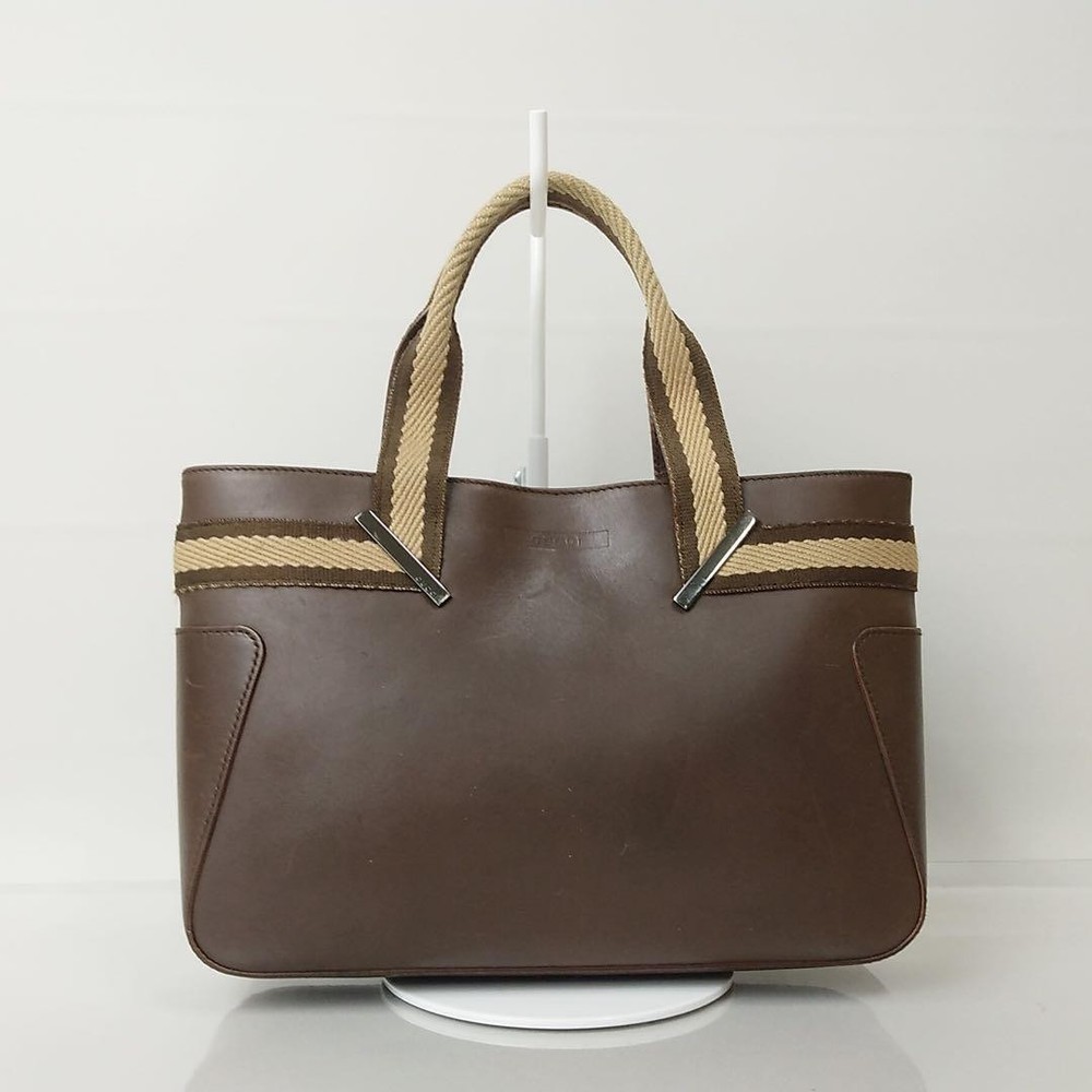Gucci Shelley 2502 Brown Leather Handbag with 4 Strap Design