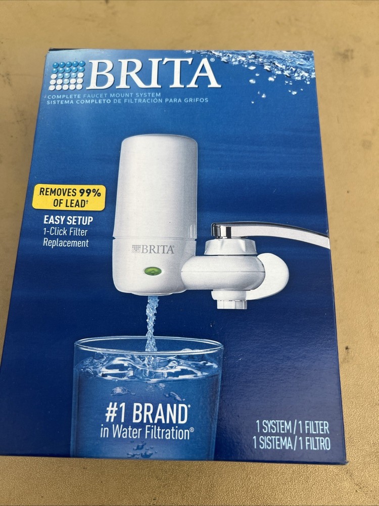 Brita Complete Faucet Mount Water Filtration System Chrome Sink Attachment