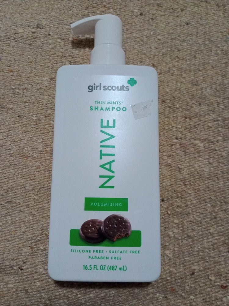 Native Girl Scouts Thin Mints Volumizing Shampoo 16.5oz Limited Edition NEW