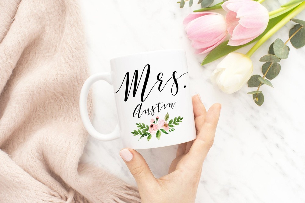 Mrs. Wedding Mug Customized Mrs Mug Bridal Shower Gift Gifts For Her Best Friend