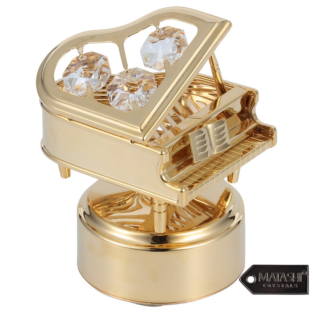Valentine's Day Gift for Women - Swan Lake Wind-Up Music Box with 24K Gold Pl...