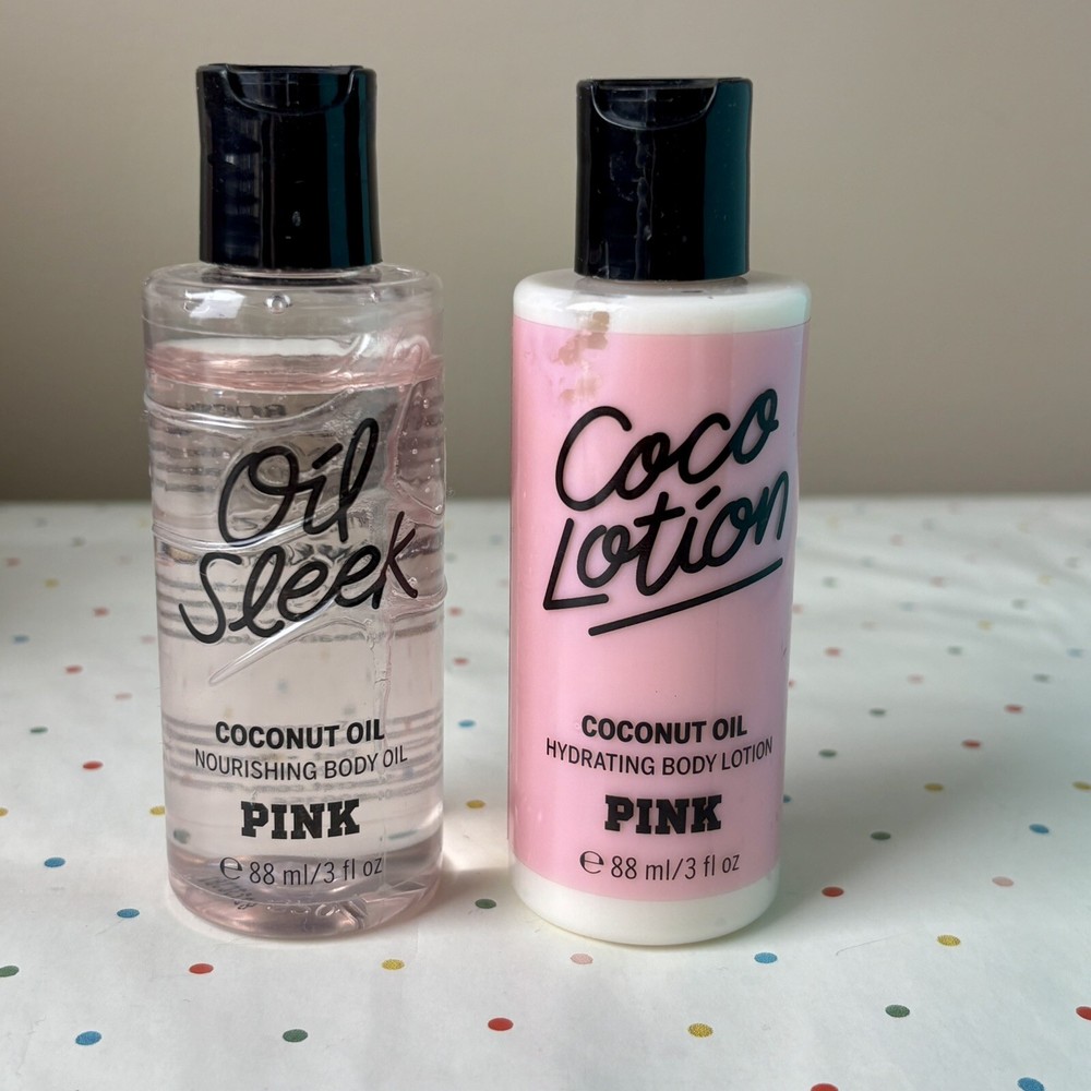 Victoria's Secret PINK Oil Sleek Coco Lotion 3 oz Each Coconut Oil