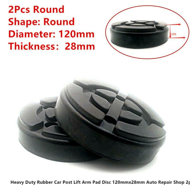 8PCS Heavy Duty Rubber Car Post Lift Arm Pad Disc Equipment Kit Auto Repair Shop