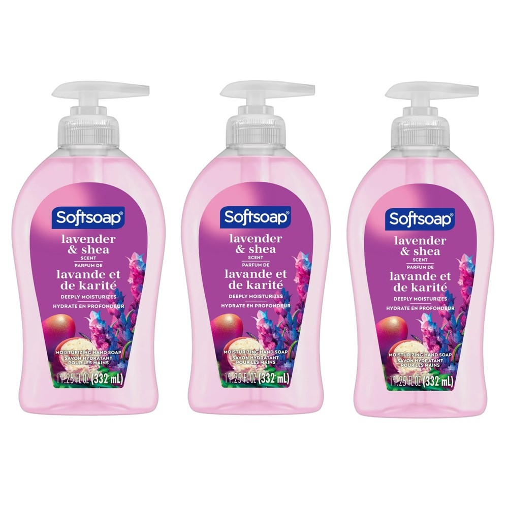 3 Pack Softsoap Shea Butter Lavender Moisturizing Hand Soap 11.25 oz
