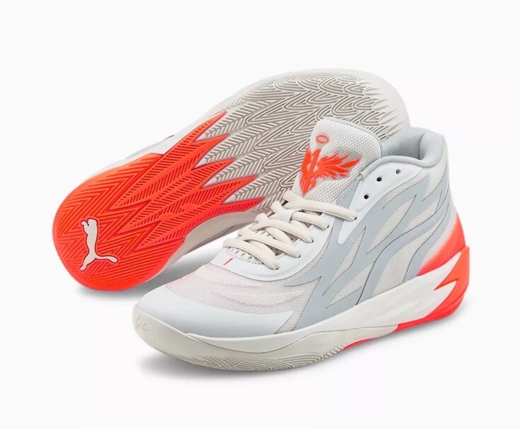 Puma Lamelo Ball MB.02 Flare Gorangé Ultra Orange Platinum Mens Size 8.5