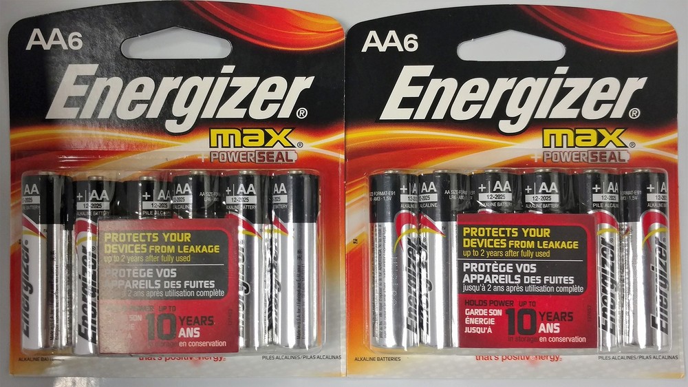 Max AA Batteries 12 Pack 2 x 6 Pack