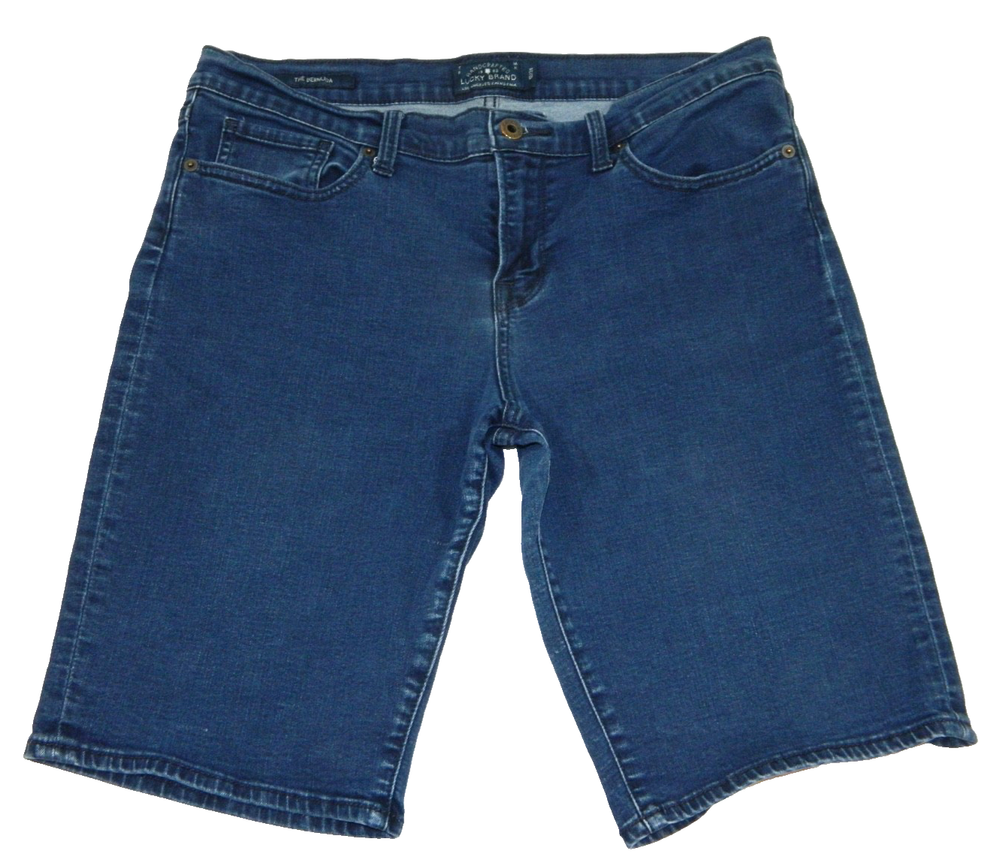 Women's Lucky Shorts The Bermuda Stretch Denim Tag 12/31 measured size 31