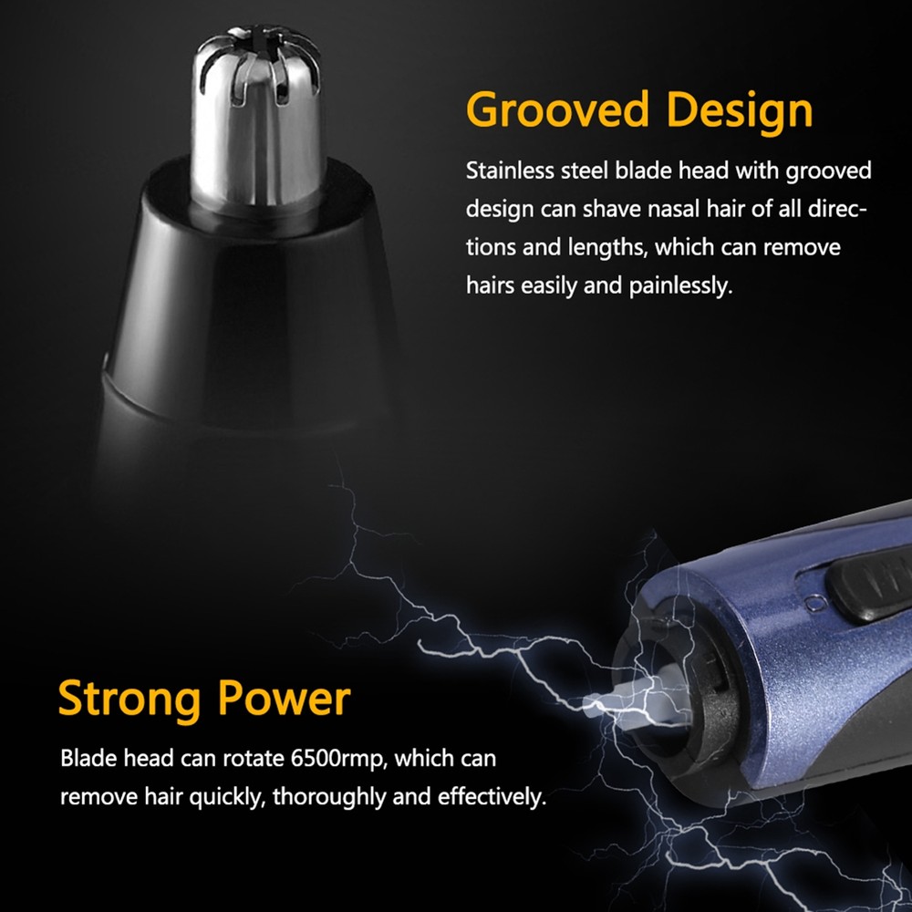 Voiceless Electric Men Beard Eyebrows Trimmer Kit