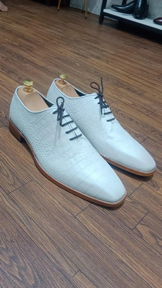 Mezlan Gables Genuine Crocodile Derby Men's Shoes
