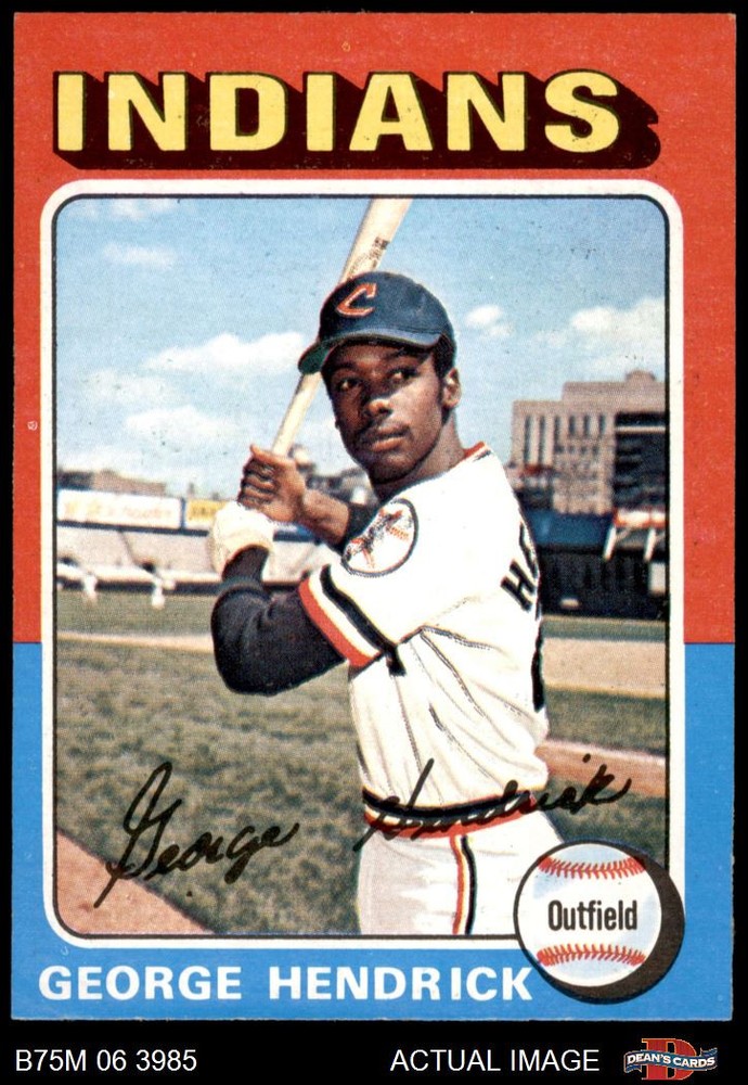 1975 Topps Mini #109 George Hendrick Indians 7 - NM