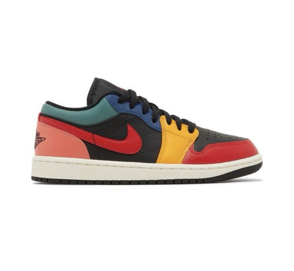 NEW Jordan 1 Low SE Black Multi-color Taxi Red Retro RARE DN3739-060 Size 8.5 12