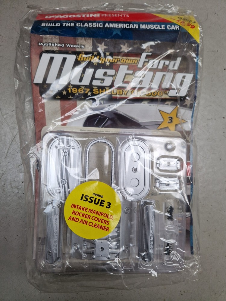 1/8 DEAGOSTINI BUILD YOUR OWN FORD MUSTANG 1967 SHELBY GT-500 ISSUE 3 INC PART