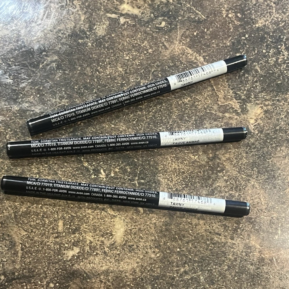 Avon True Color Glimmersticks Brow Definer Tawny 3-Pack Automatic Pencils Sealed