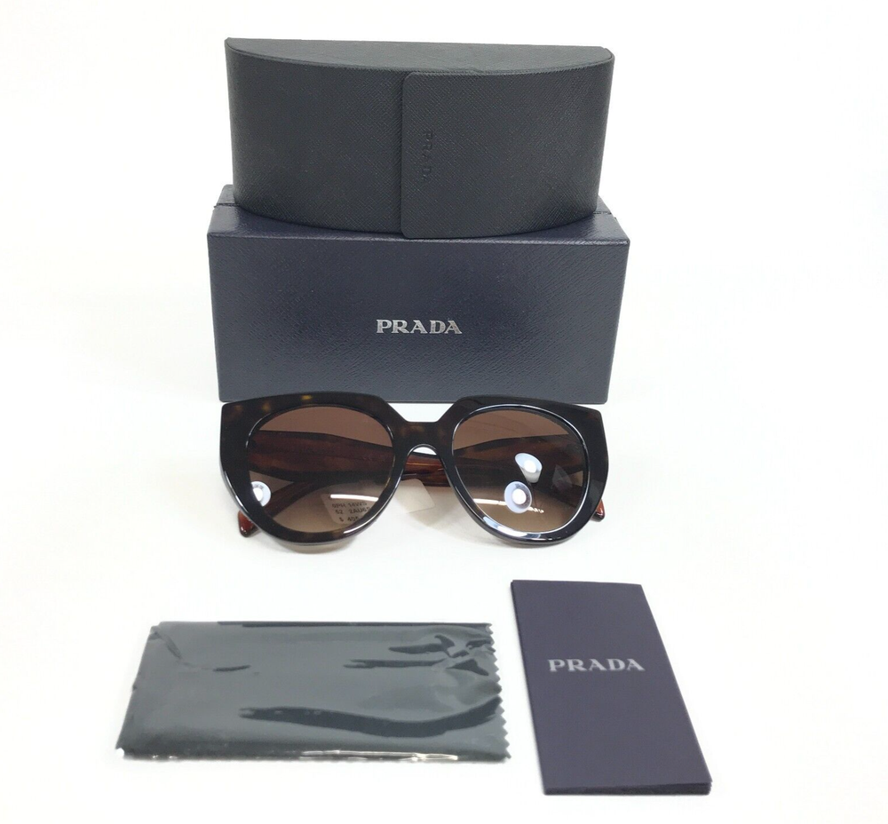 Prada Monochrome PR 14WS Tortoise Brown Sunglasses 2AU-6S1
