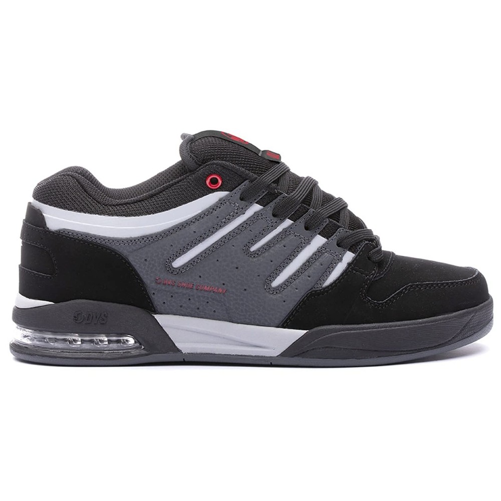 Men's Tycho Skate Shoe Black Charcoal Red Size 8