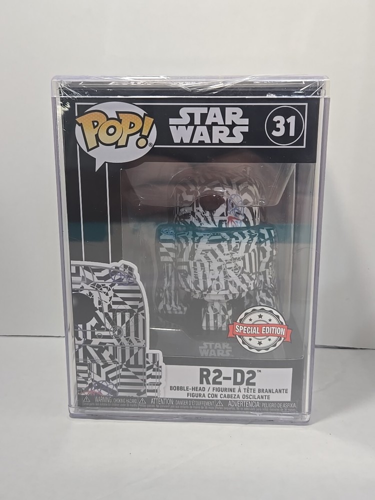 Funko Pop! Star Wars: R2-D2 (Futura) 31 * Spec Edition, Sealed + Hard protector