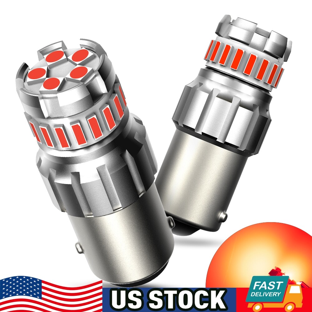 1156 7506 Red LED Brake Stop Tail Light Bulb Error Free For BMW Audi Lexus M