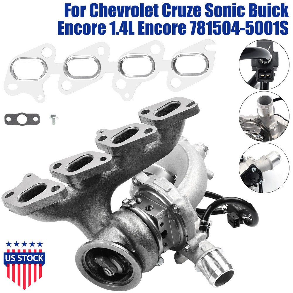 Turbo w/ Gasket Kit Fits Chevy Cruze Sonic Trax Buick Encore 1.4L OEM# 55565353…