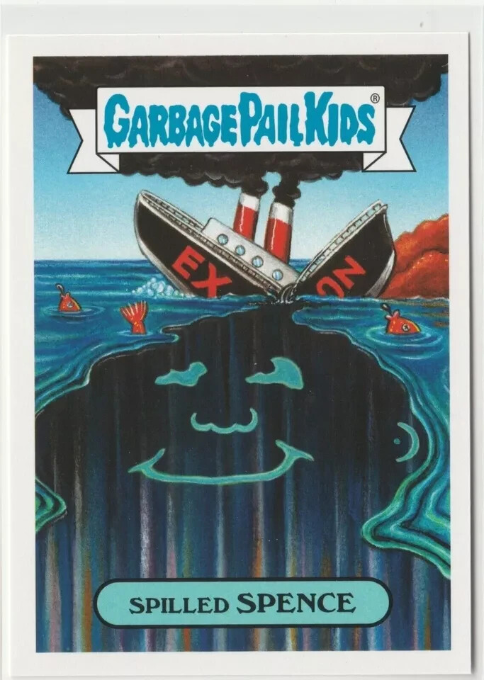 Spilled Spence #8b Garbage Pail Kids GPK 2018 We Hate the 80s Series