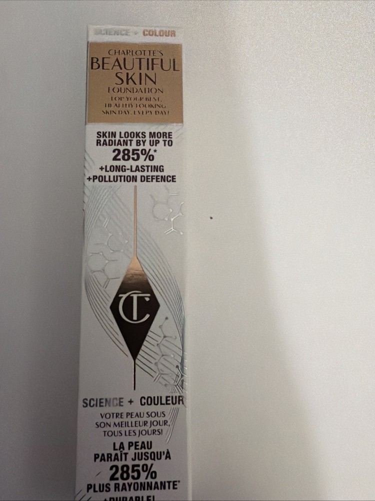 Charlotte Tilbury Beautiful Skin Foundation 8 Neutral 1oz Hydrating Medium Cover