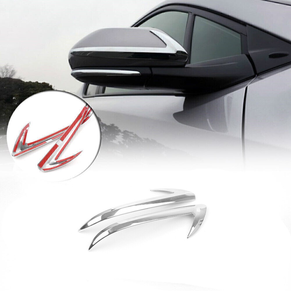 Rearview Mirror Moulding Strip Trim For Toyota CHR C-HR 2016-2017 Chrome Silver