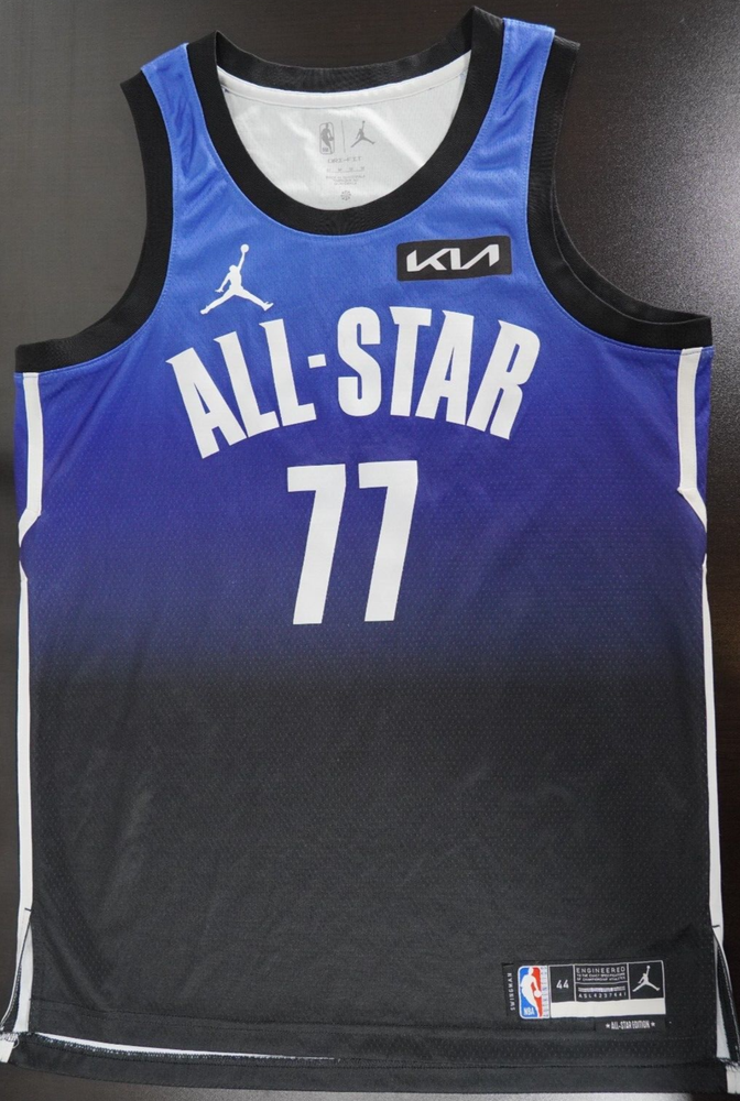 Authentic Luka Doncic 2023 NBA All-Star Jordan Jersey Blue Size 44 M