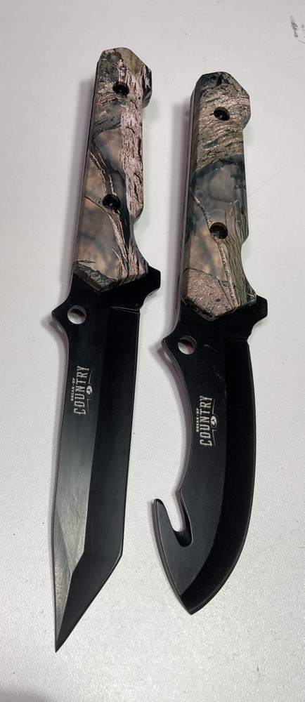 Mossy Oak 2-Piece Fixed Blade Hunting Knife Set for Outdoor Adventures