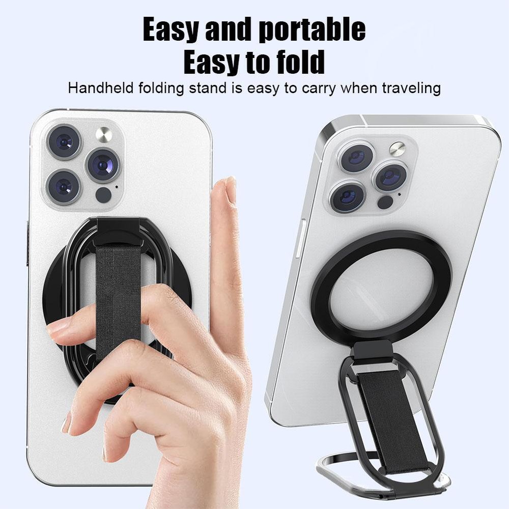 New Grip Magnetic Phone Holder 4 in 1 Rotatable Rings for iPhone15 14 16 Pro Max