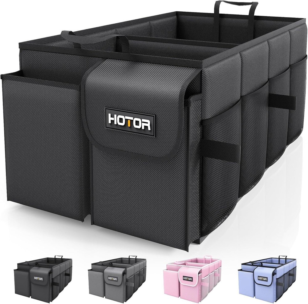 HOTOR Trunk Organizer - Car Organizer, Foldable Trunk organizer for SUVs & Sedan