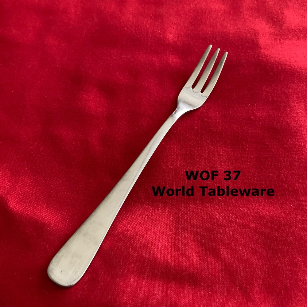 World Tableware WOF 37 Wide Round Tip Cocktail Seafood Fork 6