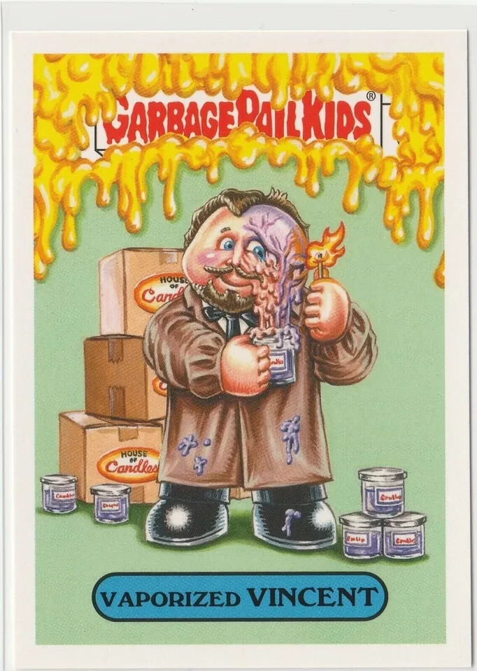 Vaporized Vincent Garbage Pail Kids GPK 2018 Horror-ible Trading Card