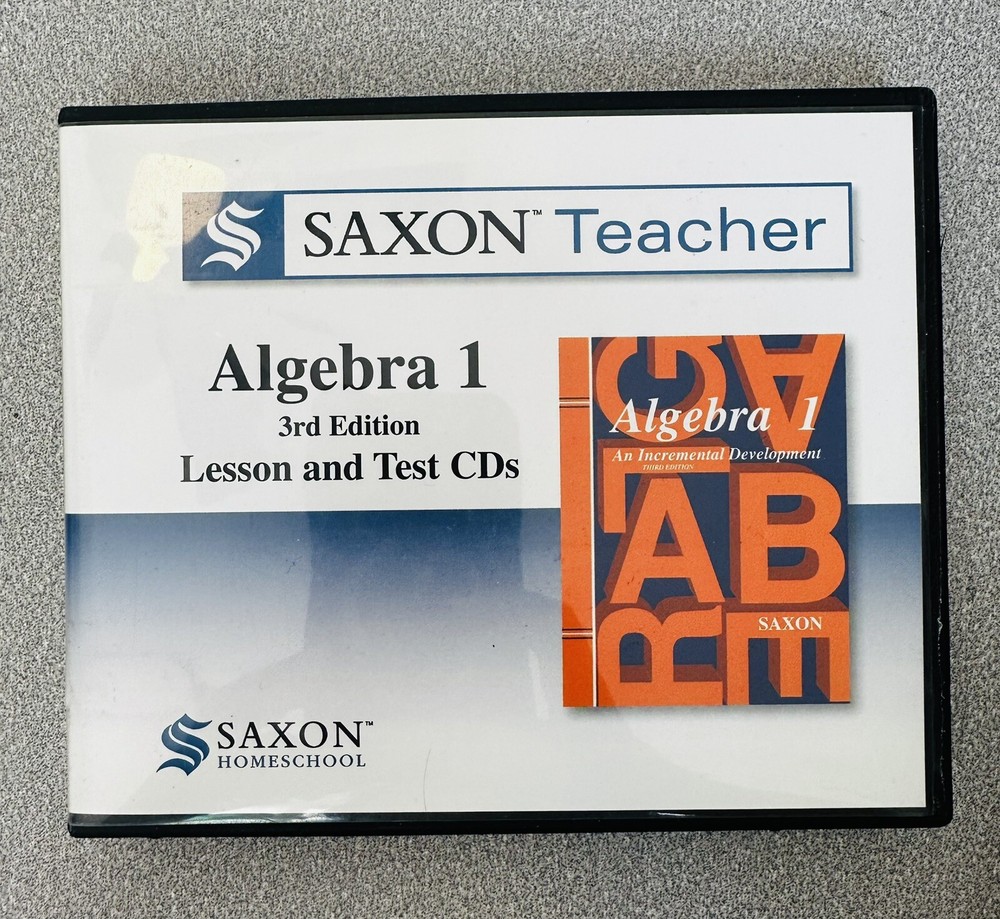 Saxon Teacher Algebra 1 Lesson & Test CDs with 3rd Edition Reference Guide