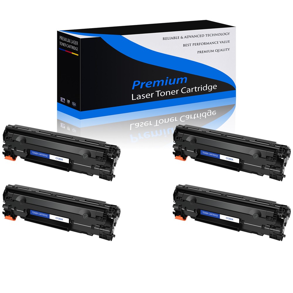 4PK 83A CF283A Toner for HP LaserJet Pro M127fn M127fw M125nw MFP Printer  