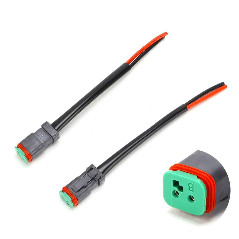 Waterproof 2Pin Male Female Wiring Harness Connector Set IP68 Rated 2pcs