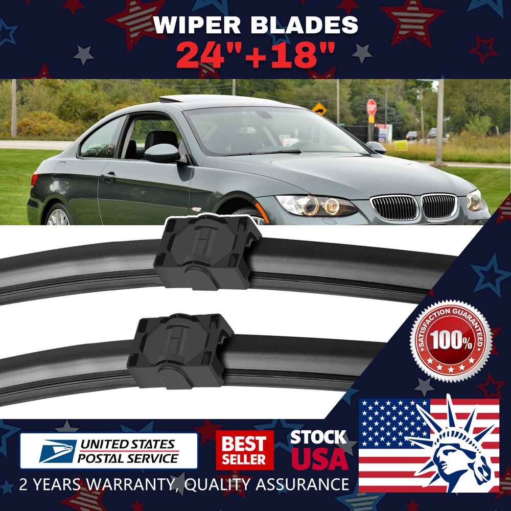 24+18 Inch Durable Bracketless Side Lock Windshield Wiper Blades