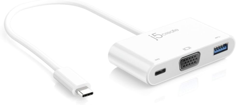 J5Create USB Type-C to VGA & USB 3.0  with Power Delivery (JCA378)
