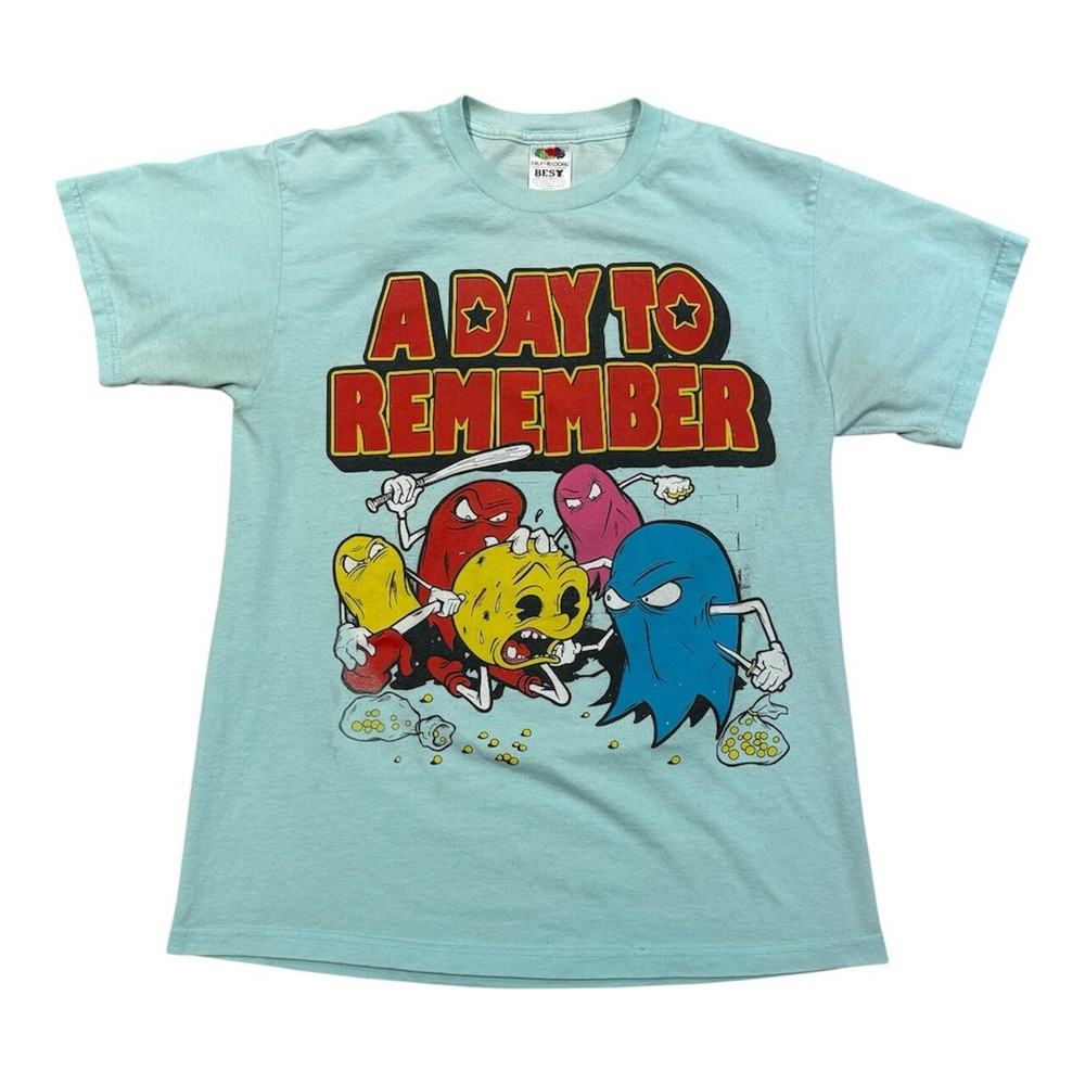 Vintage ADTR Band Tee with PacMan Keep Running Your Mouth Graphic
