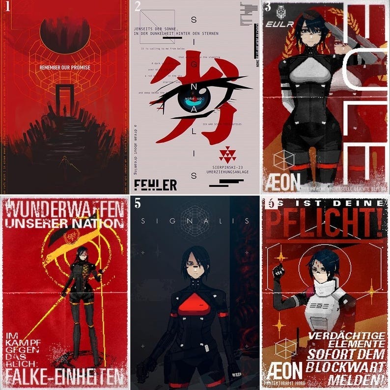 Signalis Game Poster, Indie Game Artwork, Sci-Fi Decor